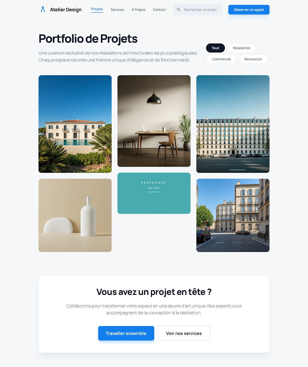 Site vitrine Architecte